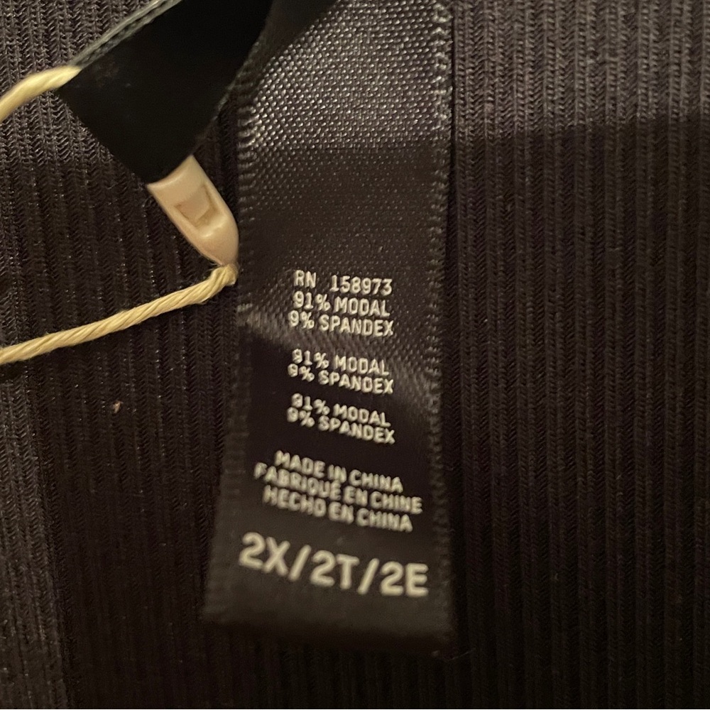 NWT Skims Soft Lounge Shimmer Long Sleeve Dress in Onyx - Picture 6 of 6